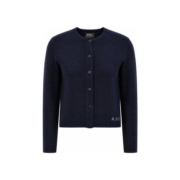 A.P.C. Mila Cardigan Women’s Wool Blend Navy