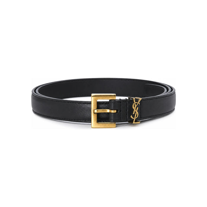 Saint Laurent Black Leather Women’s Belt
