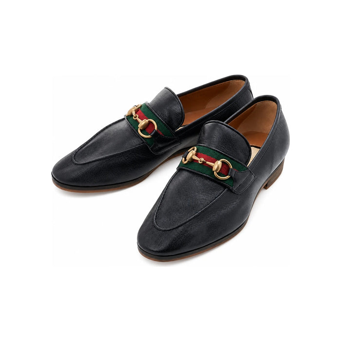 GUCCI Men's Horsebit Loafers Black Leather