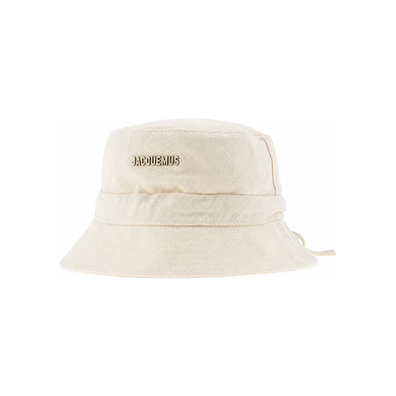 JACQUEMUS Le Bob Gadjo Unisex Bucket Hat White