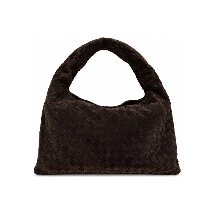 Bottega Veneta Small Hop Leather Tote Bag Brown