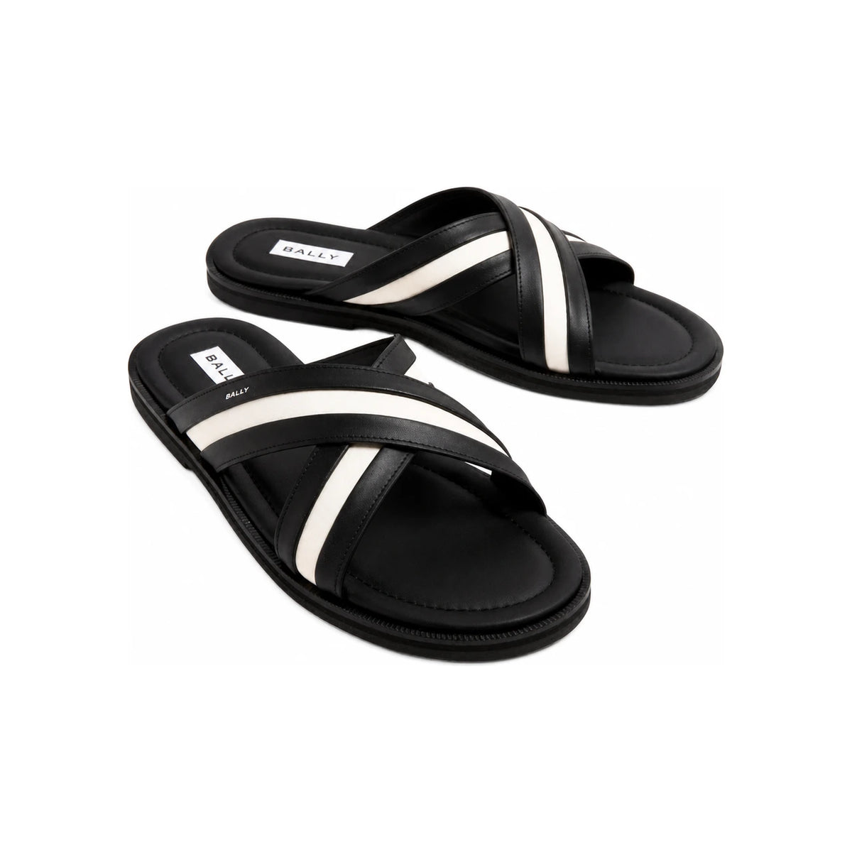 BALLY GHERRY Leather Slide Sandals for Men MSS03Y VT012 I901