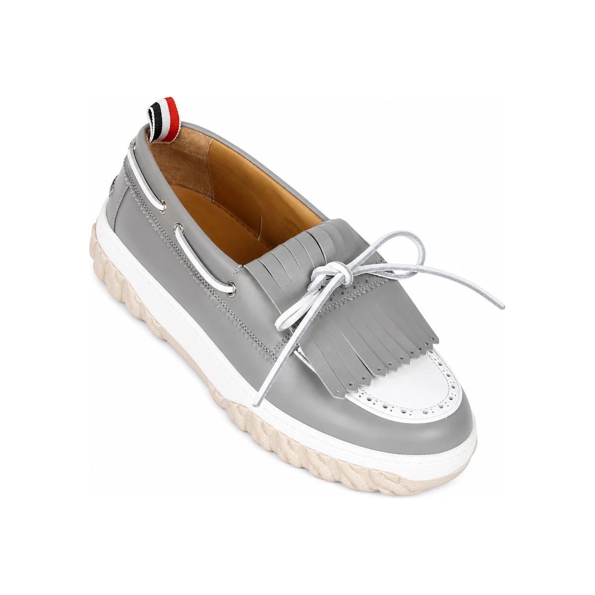 THOM BROWNE Molded Rubber Boat Shoes Navy Men’s Loafers