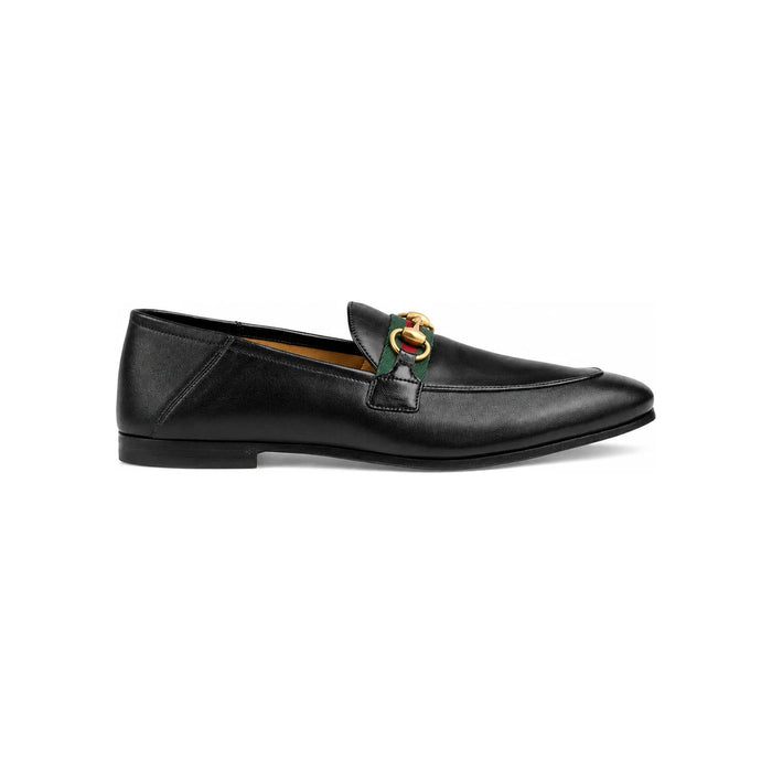 GUCCI Black Leather Loafers for Men 581513 DLCC01078