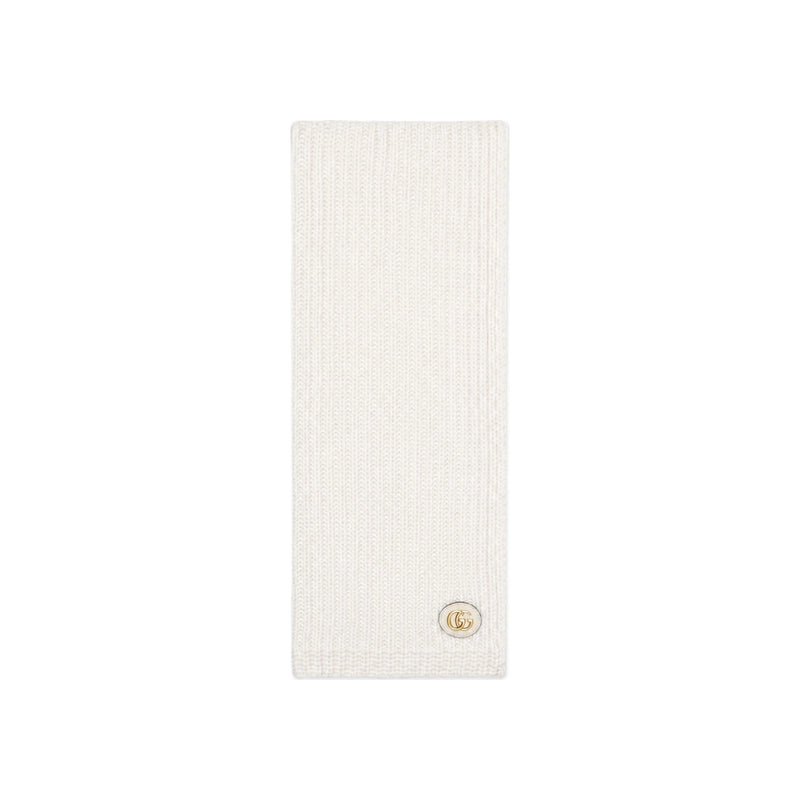 GUCCI Double G Wool Scarf 773426 3GB02 9200