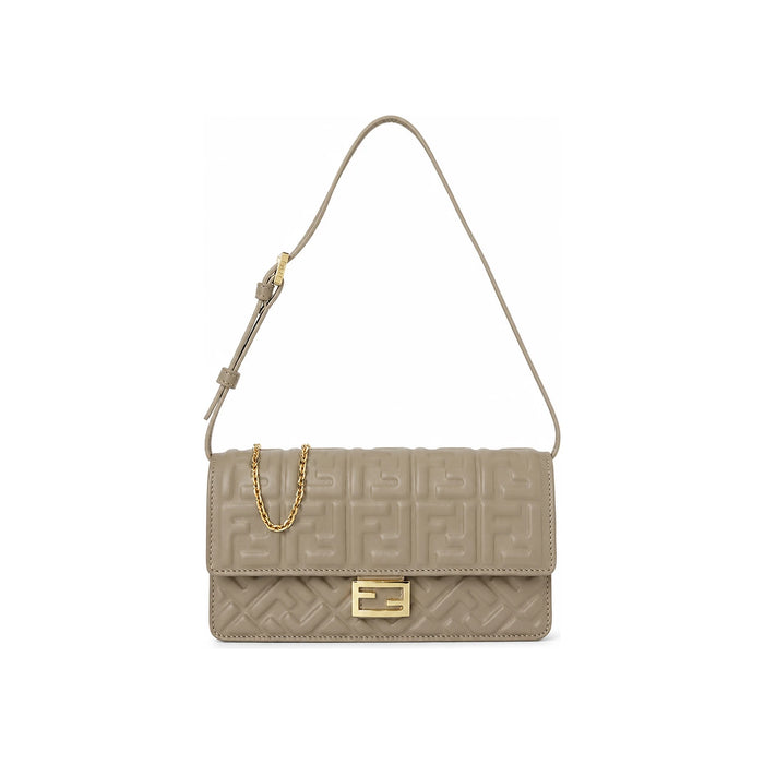 FENDI Women’s Chain Baguette Shoulder Bag