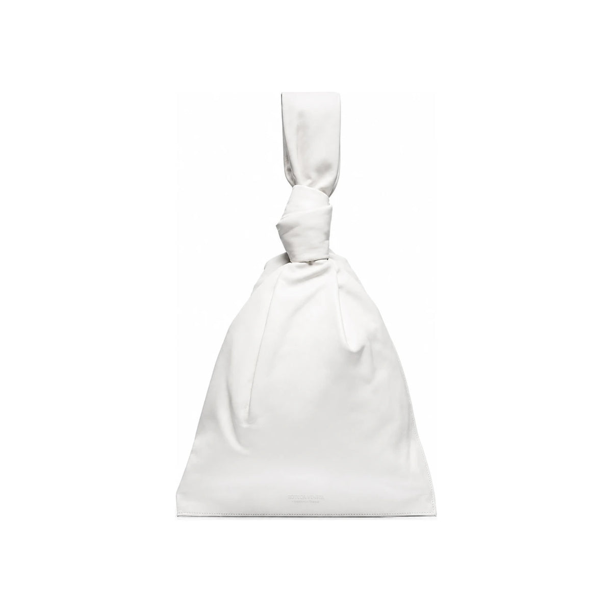 Bottega Veneta White Twist Medium Tote Clutch Bag