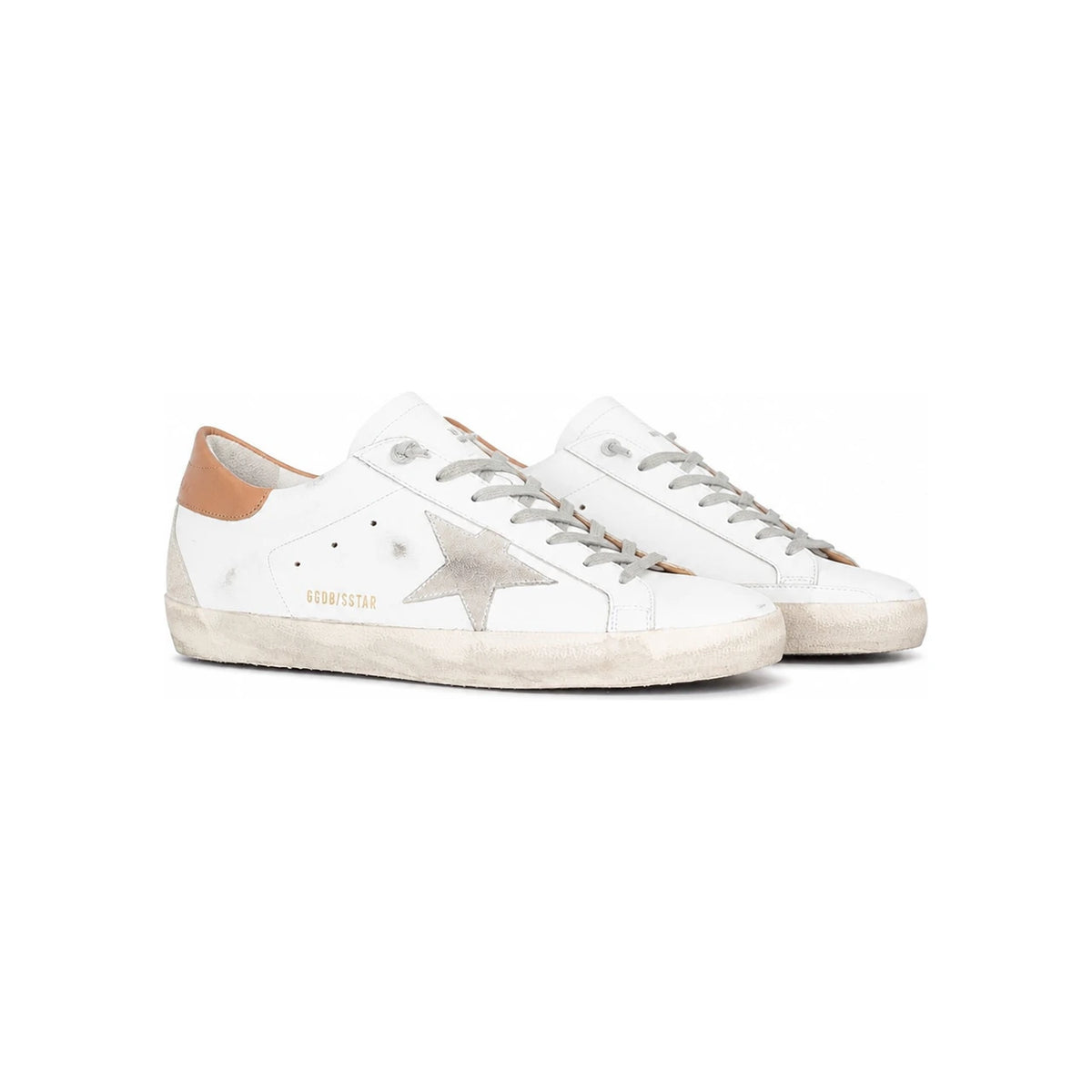 GOLDEN GOOSE Superstar Leather Low-Top Sneakers Men White/Grey
