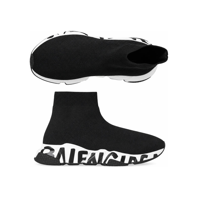 BALENCIAGA Speed Runner Graffiti Unisex Low-Top Sneakers 605942 W2DB7 1015