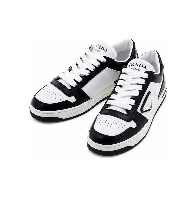 PRADA Downtown Leather Low-Top Sneakers