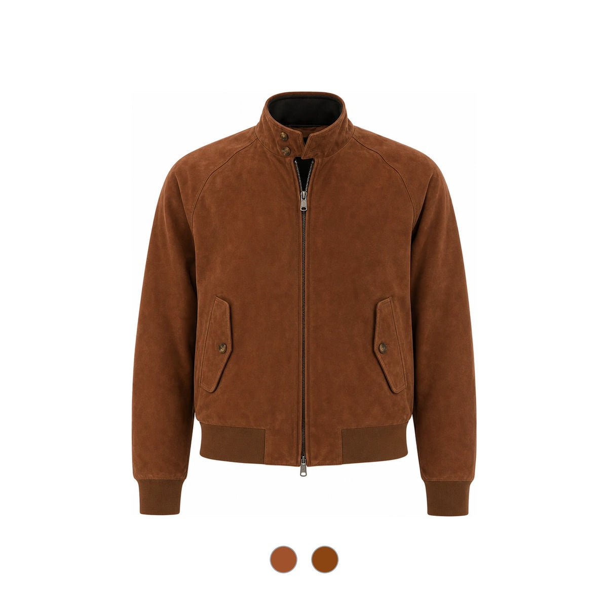 BARACUTA G9 Suede Navy Men’s Harrington Jacket BRCPS0939 UT2623
