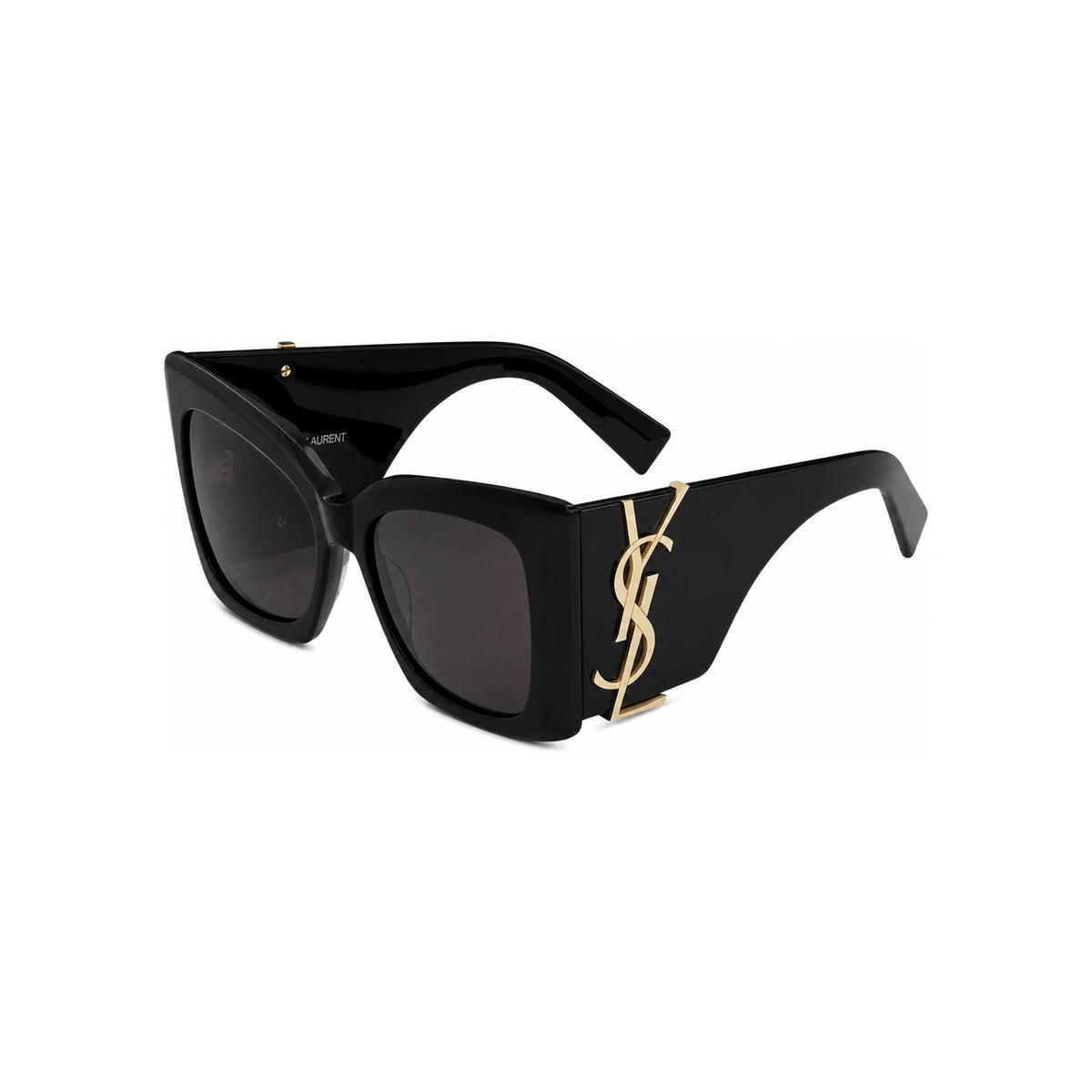 Saint Laurent Black Acetate Square Sunglasses