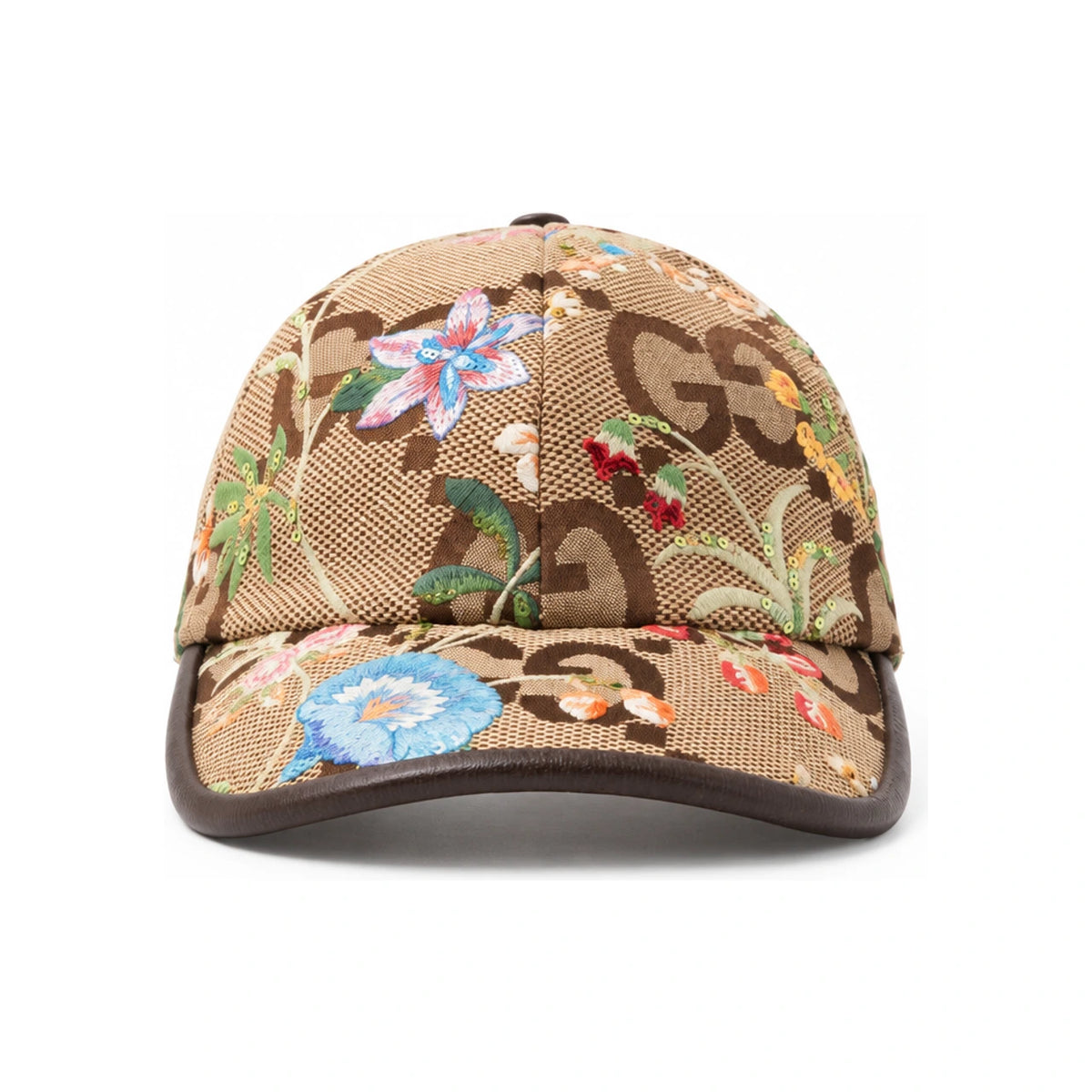 GUCCI GG Floral Canvas Baseball Cap