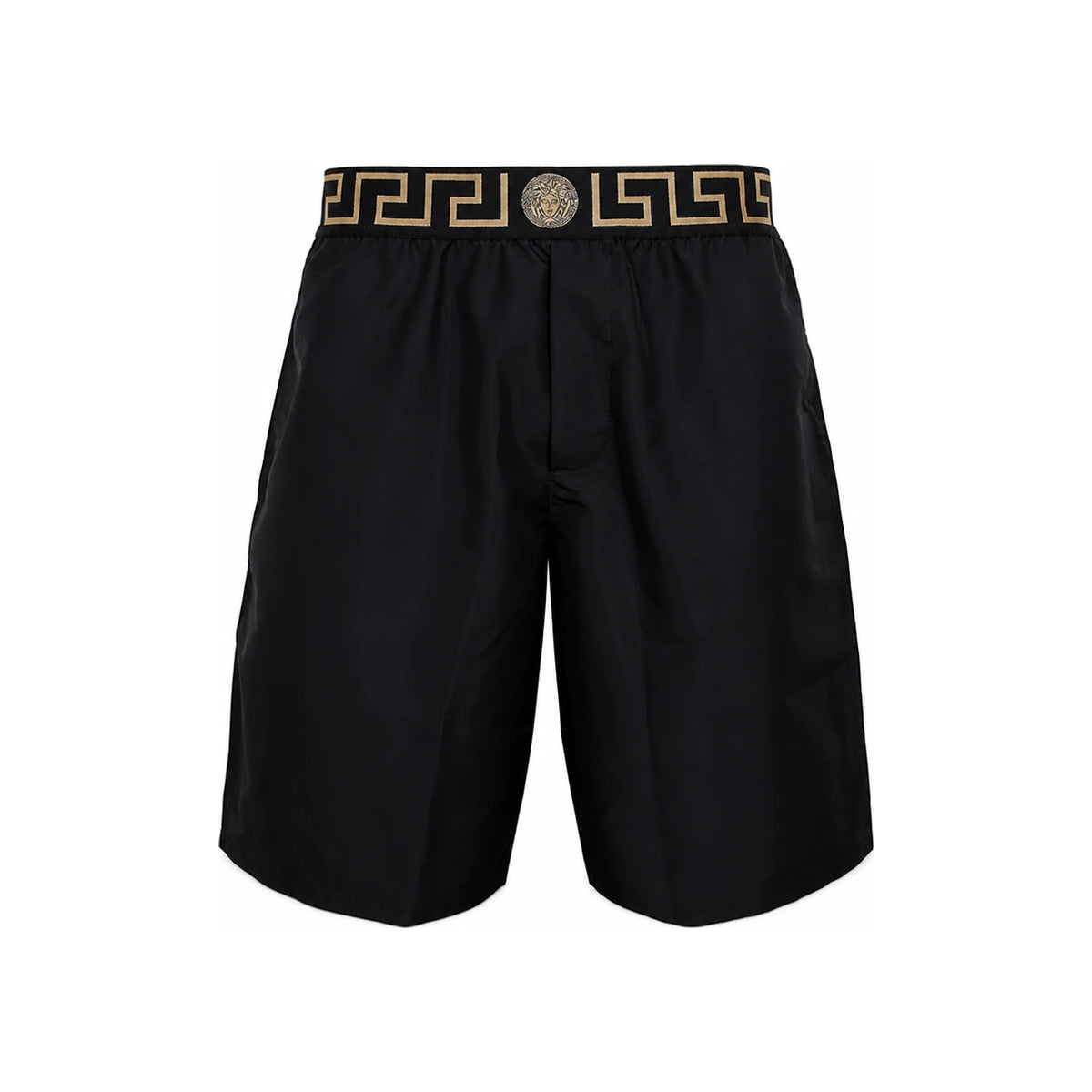 Versace Black Greca Border Swim Shorts ABU01023 1A11120 A80G