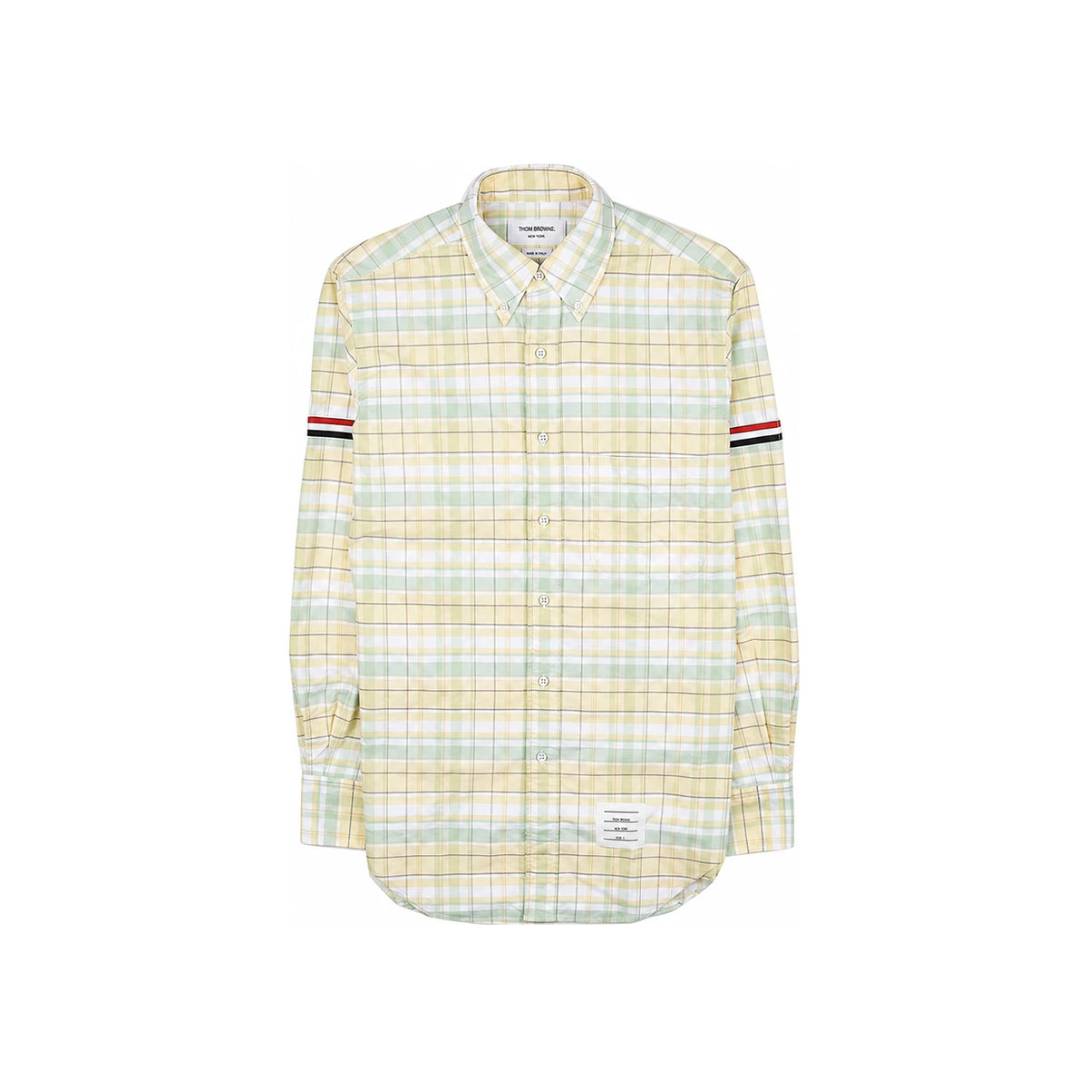THOM BROWNE Oxford Armband Long Sleeve Shirt Navy Men