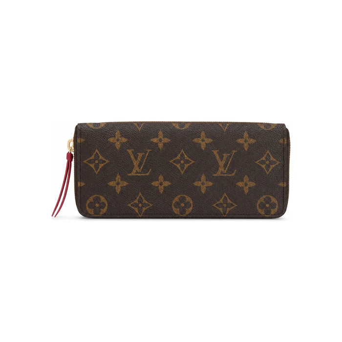Louis Vuitton Monogram Cuir Rose Ballerine Fuchsia Long Wallet