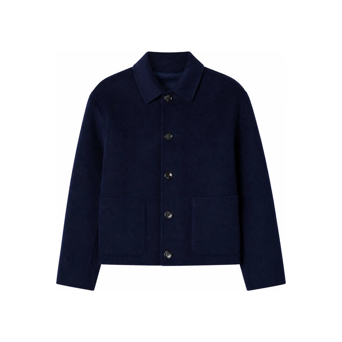 AMI Men's Double-Face Wool Cashmere Jacket HJK200 WV0022 430