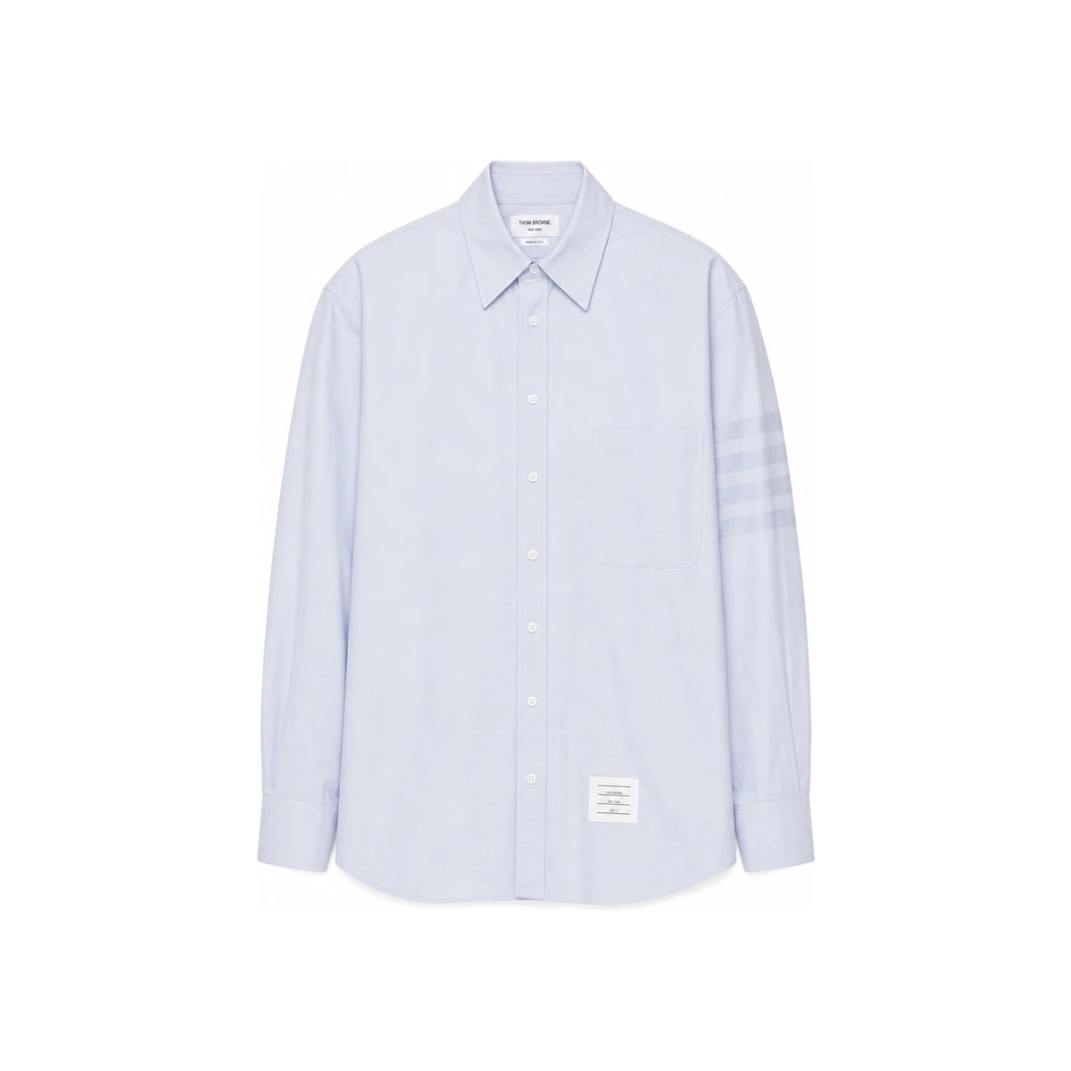 THOM BROWNE Diagonal Sleeve Stripe Cotton Men's Long-Sleeve Sh MWL381A 06496 480