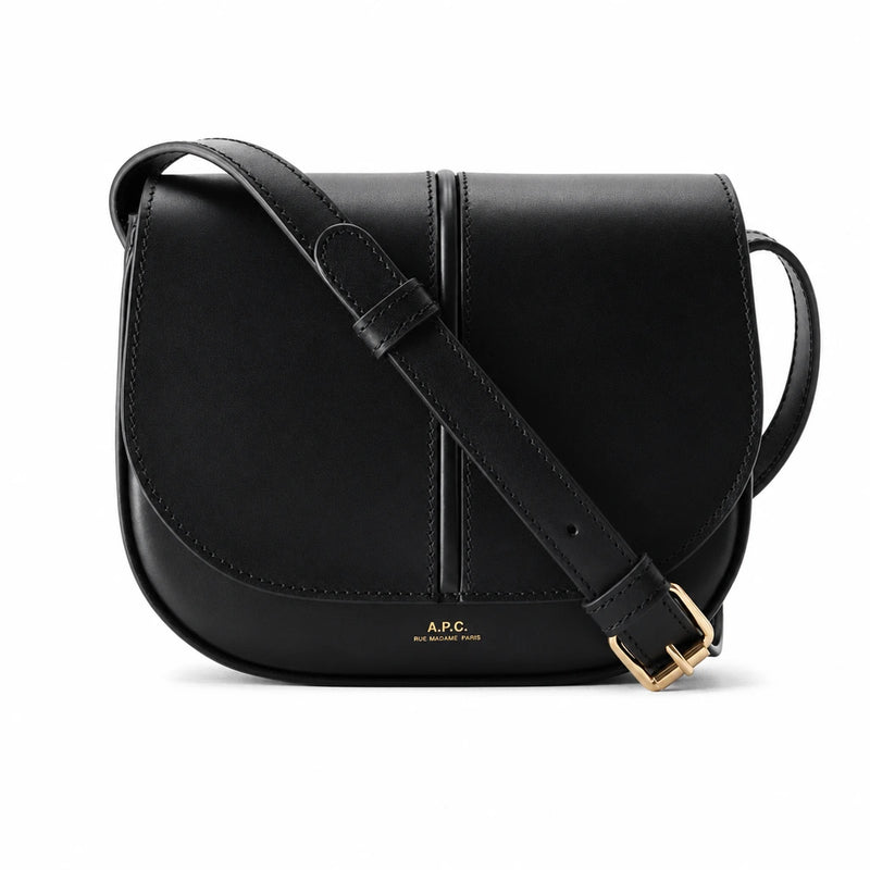 A.P.C. Betty Crossbody Bag Black Leather