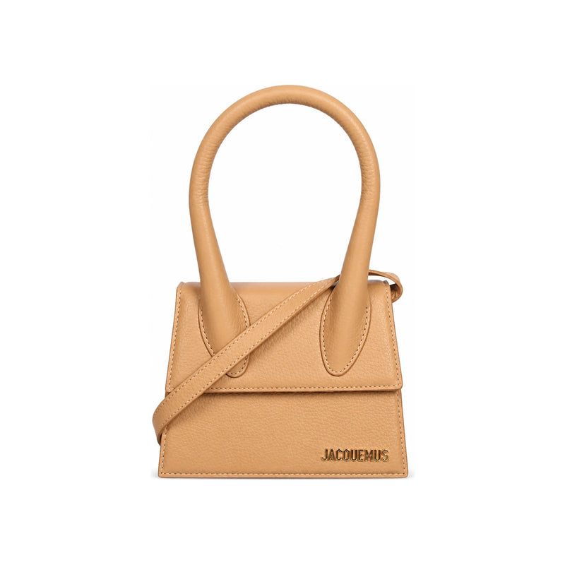 JACQUEMUS Le Chiquito Moyen Leather Crossbody Tote Bag