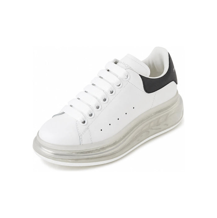 Alexander Mcqueen White/Black Clear Sole Low-Top Sneakers