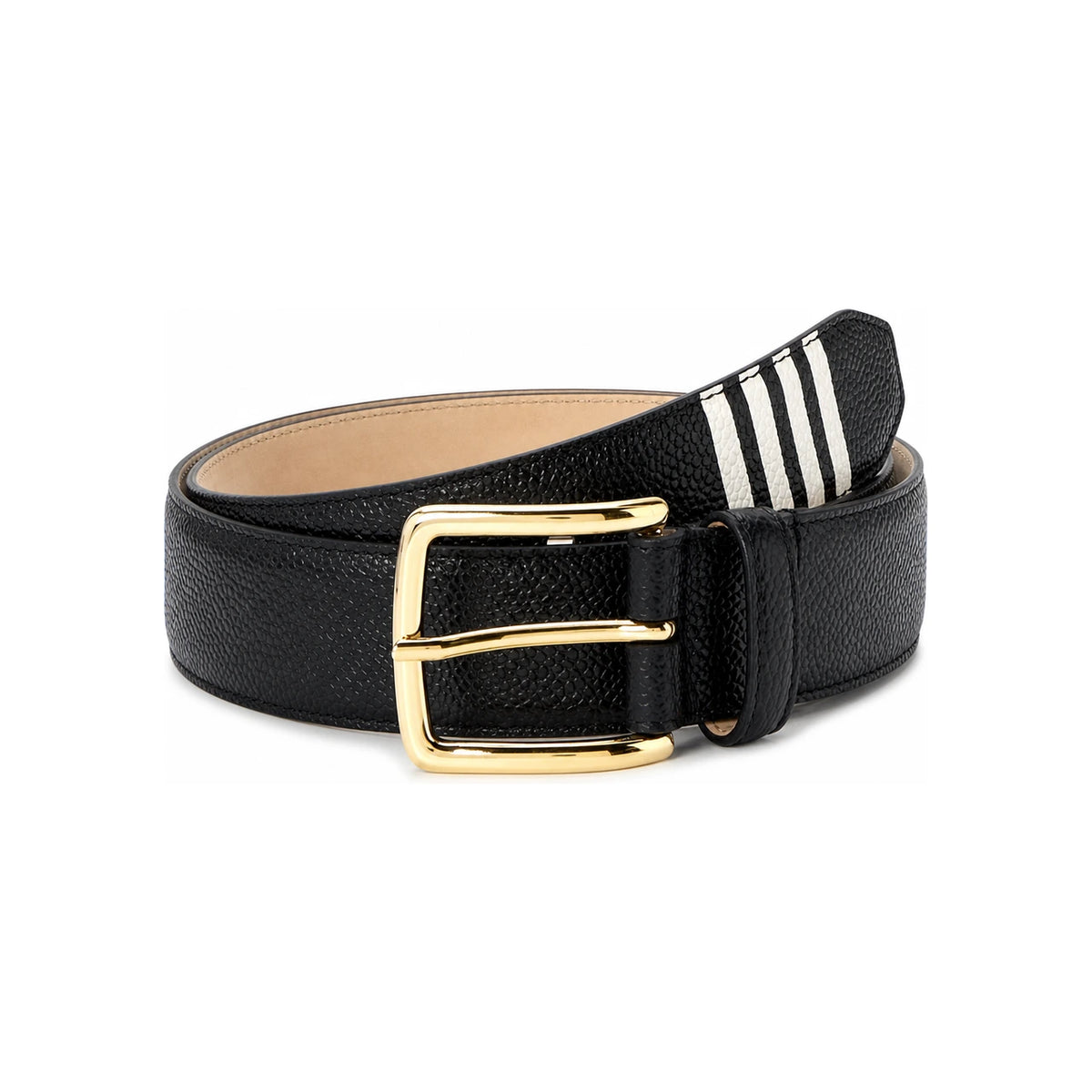 THOM BROWNE Diagonal Stripe Appliqué Classic Men’s Casual Belt