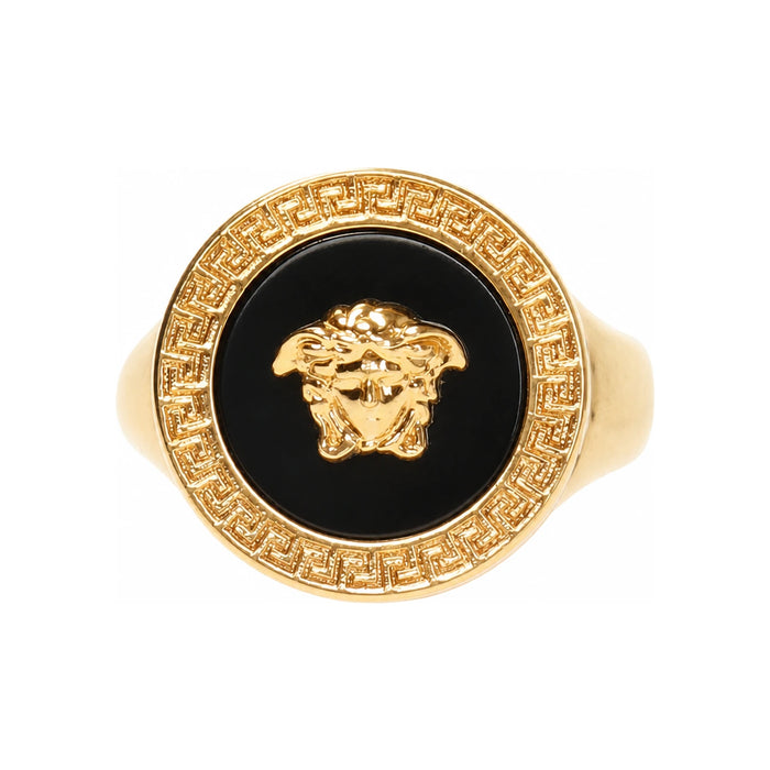 Versace Medusa Ring Gold-Tone Men’s Jewelry